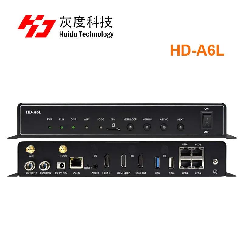 Huidu HD-A6L Ǯ ÷  LED ÷ ÷̾ ڽ,  USB   4  1 LED  Ʈѷ